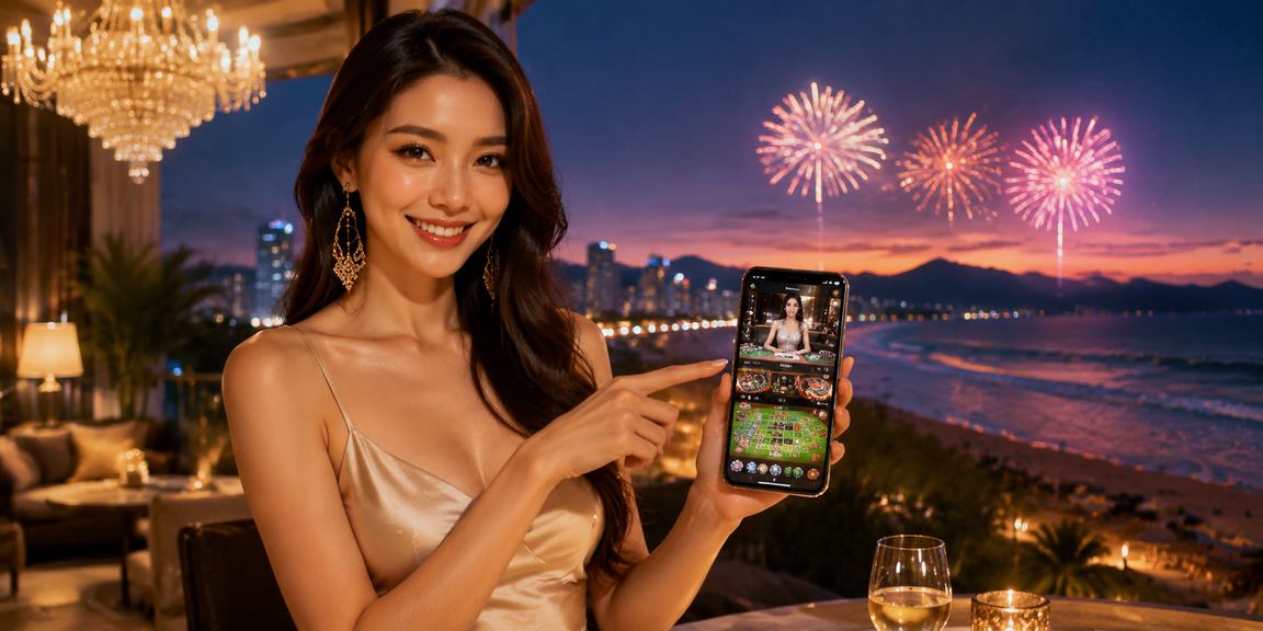 Người chơi on88 trải nghiệm casino trực tuyến trên bãi biển Đà Nẵng